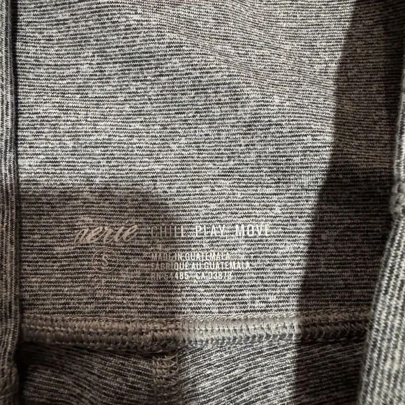 Aerie Chill Play Move Gray Sheer Leggings  Gray Size /S Activewear - Picture 3 of 5